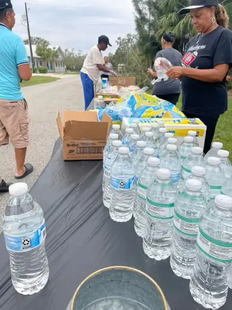Feeding the community at the Fish Fry, but water first