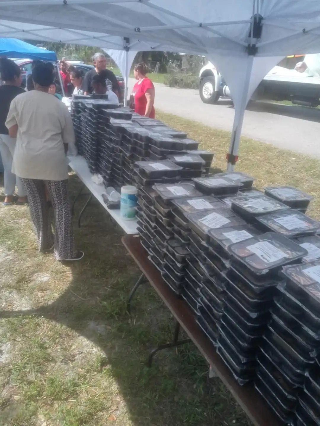 Food ready for survivors of Milton